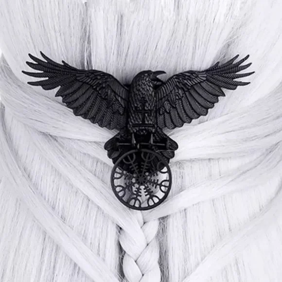 botique | Accessories | Black Titanium Raven Crow Hair Clip  display picture 2